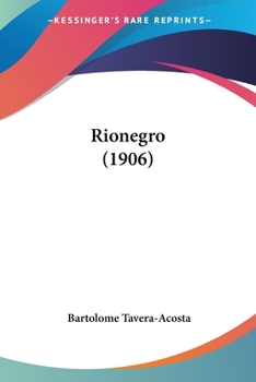 Paperback Rionegro (1906) Book