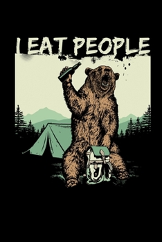 Paperback Notebook: Bear Camp Grizzly People Predator Gifts 120 Pages, 6X9 Inches, Graph Paper Book