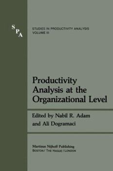 Hardcover Productivity Analysis at the Organizational Level Book