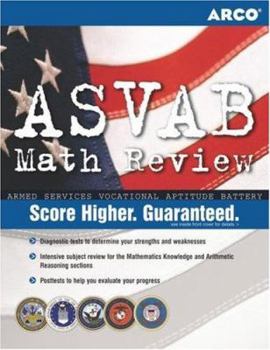 Paperback ASVAB Math Review, 1st Ed Book