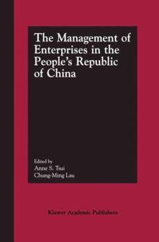 Hardcover The Management of Enterprises in the People's Republic of China Book