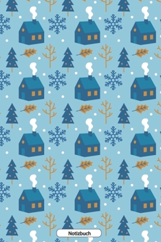Notizbuch: Wintermuster 2 110 Seiten  Notizbuch liniertes Papier | ohne Rand | glänzendes Softcover | Rezeptebuch, Schreibheft, Geschenkidee (German Edition)