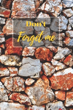 Don't Forget Me: Internet Password Logbook with alphabetical tabs.Red Stone Wall of The Clubhouse.Personal Address of websites, usernames, passwords ... printed format.Size 6x9 inches