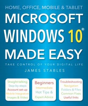 Paperback Windows 10 Made Easy Book