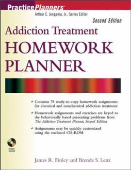 Paperback Addiction Treatment Homework Planner (PracticePlanners) Book