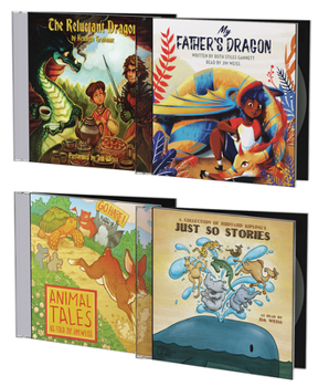 Audio CD Jim Weiss Curious Creatures Bundle: My Father's Dragon; The Reluctant Dragon; Just So Stories & Animal Tales Book