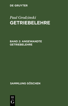 Hardcover Angewandte Getriebelehre [German] Book