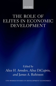 Hardcover Role of Elites in Economic Development Book