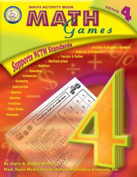 Paperback Math Games, Grade 4 Book