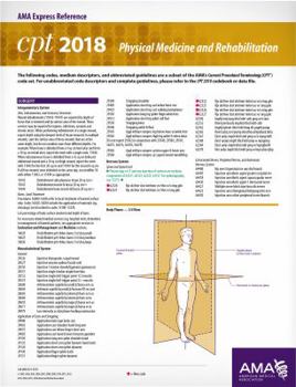 CPT 2018 Express Reference Card: Physical Therapy