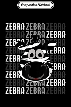 Paperback Composition Notebook: Head Zebra For Zebra Print Lovers Journal/Notebook Blank Lined Ruled 6x9 100 Pages Book
