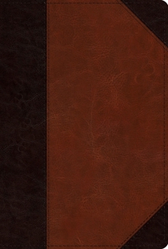 Imitation Leather ESV Men's Study Bible (Trutone, Brown/Cordovan, Portfolio Design) Book