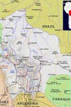 Modern Day Color Map of Bolivia Journal: Take Notes, Write Down Memories in this 150 Page Lined Journal