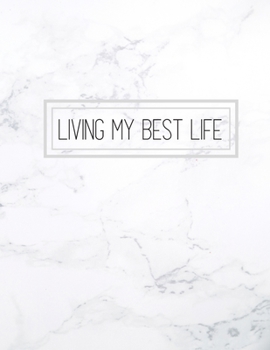 Paperback Living my best life: Inspirational Quote Habit tracker and journal Book