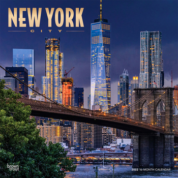 New York City 2022 12 x 12 Inch Monthly Square Wall Calendar with Foil Stamped Cover, USA United States of America NYC State Northeast