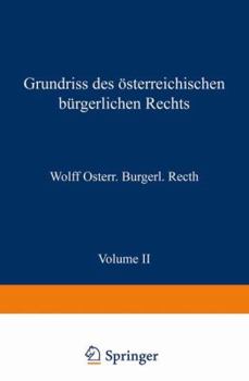 Paperback Grundriss Des Osterreichischen Burgerlichen Rechts [German] Book