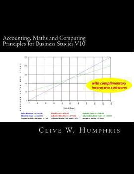 Paperback Accounting, Maths and Computing Principles for Business Studies V10 Book