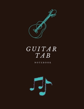 Paperback Guitar Tab Notebook: Guitar Chord & Tablature. Book