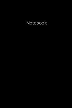 notebook: Black Cover Plain Notebook