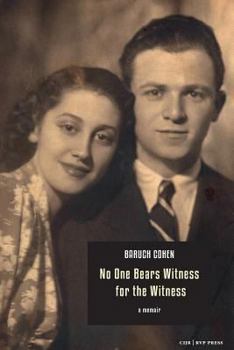 Paperback No One Bears Witness for the Witness: a memoir Book
