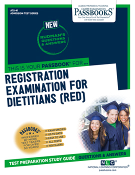 Paperback Registration Examination for Dietitians (Red) (Ats-41): Passbooks Study Guidevolume 41 Book