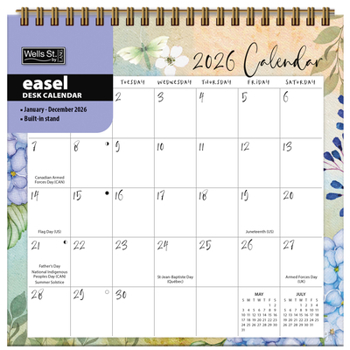 Home Country Pleasures 2026 Easel Desk Calendar Book