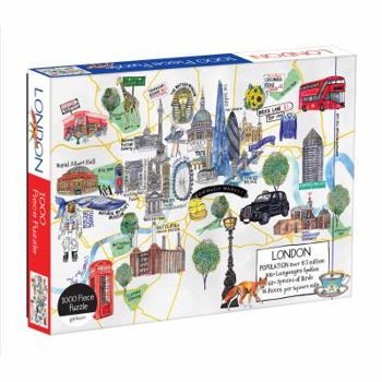 Board Game London Map 1000 Piece Puzzle Book