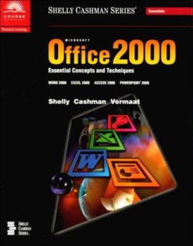 Paperback Microsoft Office 2000: Essential Concepts and Techniques Book