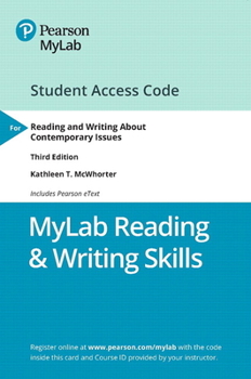Printed Access Code Mylab Reading & Writing Skills with Pearson Etext Access Code for Reading and Writing about Contemporary Issues Book