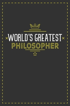 Paperback World's Greatest Philosopher: Lined notebook - best gift for Philosopher Book