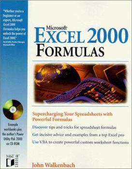 Paperback Microsoft Excel 2000 Formulas [With CDROM] Book