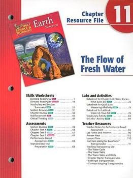 Paperback Holt Science & Technology Earth Science Chapter 11 Resource File: The Flow of Fresh Water Book