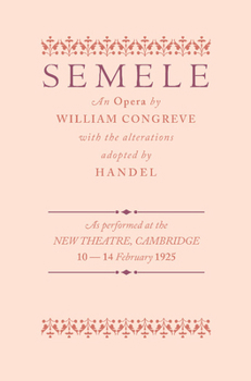 Paperback Semele: An Opera Book