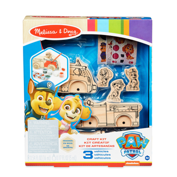 Toy Paw Patrol Wooden Craft Kit - Vehicles Book