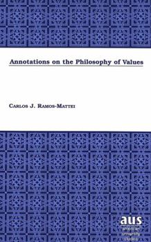 Hardcover Valorias Notes on the Philosophy of Values Book