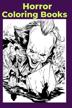 Paperback Horror Coloring Books Book