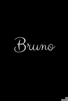 Bruno: notebook with the name on the cover, elegant, discreet, official notebook for notes