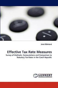 Paperback Effective Tax Rate Measures Book