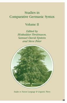 Paperback Studies in Comparative Germanic Syntax: Volume II Book