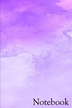 Paperback Notebook: Aqua Water Watercolor Notebook 6x9 Inches 120 lined pages for notes, drawings, formulas - Organizer writing book plann Book