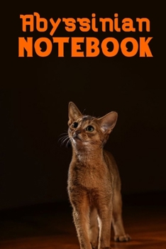 Paperback Abyssinian notebook: Blank Lined Gift notebook For Abyssinian lovers Book
