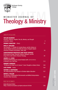 Paperback McMaster Journal of Theology and Ministry: Volume 19, 2017-2018 Book