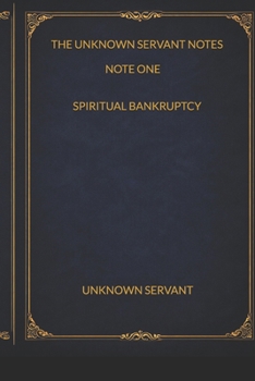 Paperback Spiritual Bankruptcy Book