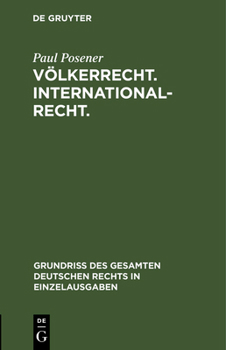 Hardcover Völkerrecht. Internationalrecht. [German] Book