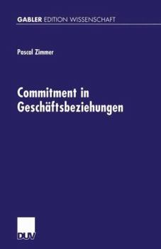 Paperback Commitment in Geschäftsbeziehungen [German] Book
