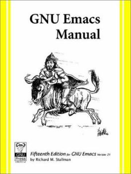 Paperback GNU Emacs Manual, For Version 21, 15th Edition Book