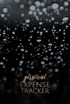 Personal Expense Tracker: Black Budget Planner | Beautiful Monthly Bill Planner & Tracker | 6x9 inches, 100 pages