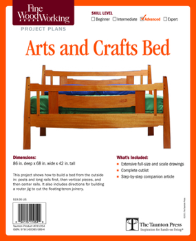 Misc. Supplies Fine Woodworking's Arts and Crafts Bed Plan Book