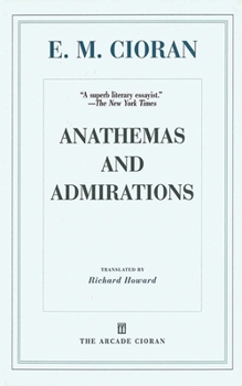 Paperback Anathemas and Admirations Book