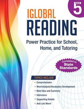 Paperback iGlobal Reading, Grade 5: Power Practice for School, Home, and Tutoring Book